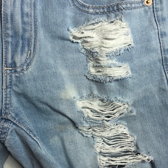 GARAGE JEAN RIPPED SHORTS SIZE 00 - Picture 3 of 4